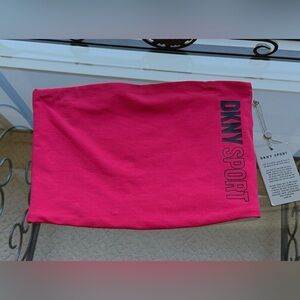 DKNY Sport Solid Color Logo Print Compression Women's Athletic
Tube Top